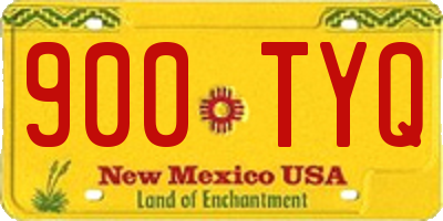 NM license plate 900TYQ