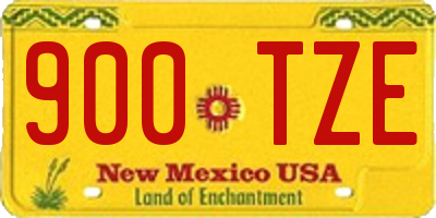 NM license plate 900TZE