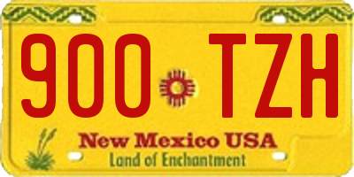 NM license plate 900TZH