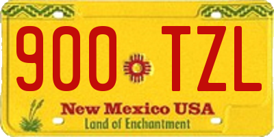 NM license plate 900TZL