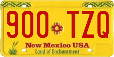 NM license plate 900TZQ