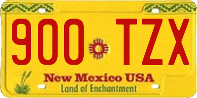 NM license plate 900TZX