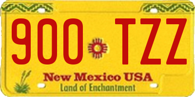 NM license plate 900TZZ