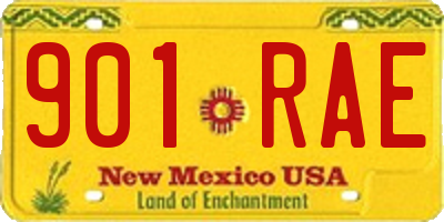 NM license plate 901RAE