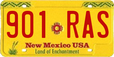 NM license plate 901RAS