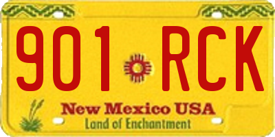 NM license plate 901RCK