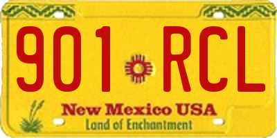 NM license plate 901RCL