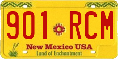 NM license plate 901RCM