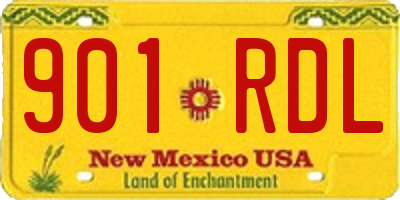 NM license plate 901RDL