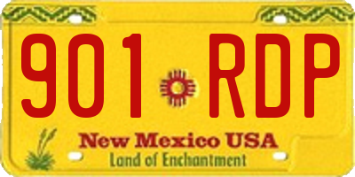 NM license plate 901RDP