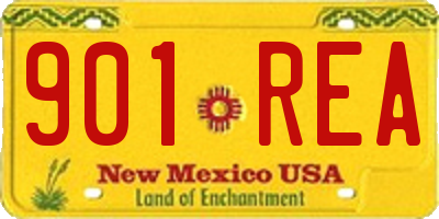 NM license plate 901REA