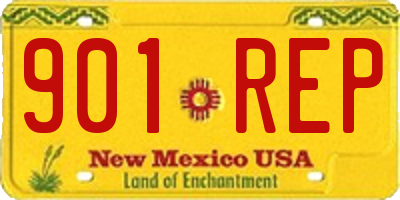 NM license plate 901REP