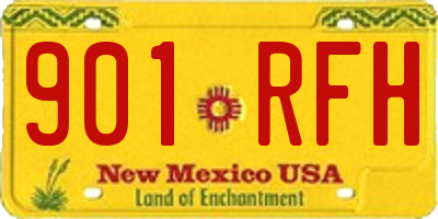 NM license plate 901RFH