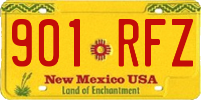 NM license plate 901RFZ