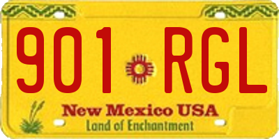 NM license plate 901RGL