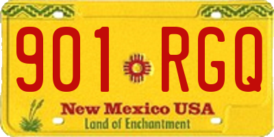 NM license plate 901RGQ