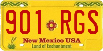 NM license plate 901RGS
