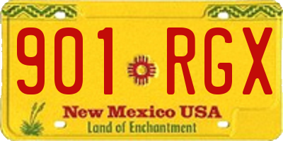 NM license plate 901RGX