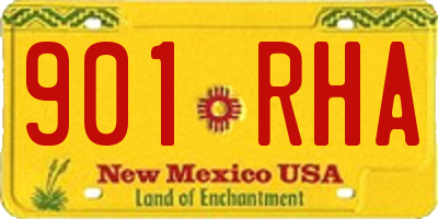 NM license plate 901RHA