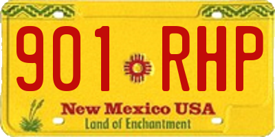 NM license plate 901RHP