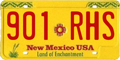 NM license plate 901RHS