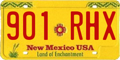 NM license plate 901RHX