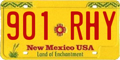 NM license plate 901RHY