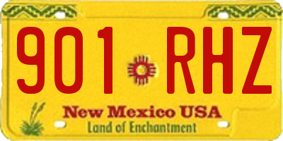NM license plate 901RHZ