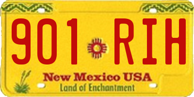 NM license plate 901RIH