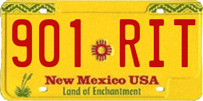 NM license plate 901RIT