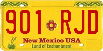 NM license plate 901RJD