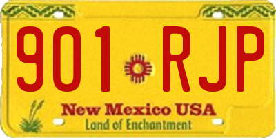NM license plate 901RJP