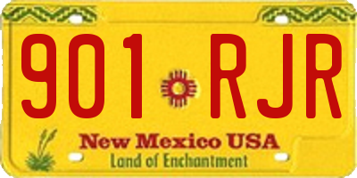 NM license plate 901RJR