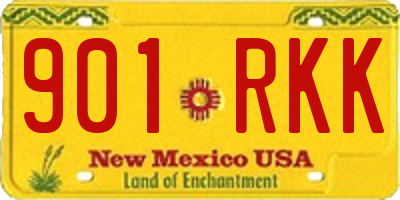 NM license plate 901RKK