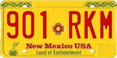 NM license plate 901RKM