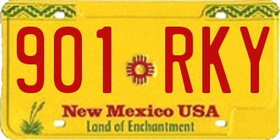 NM license plate 901RKY