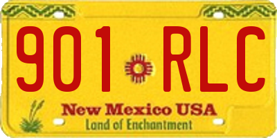 NM license plate 901RLC
