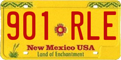 NM license plate 901RLE