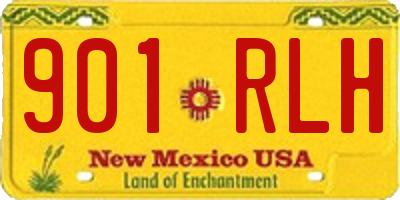 NM license plate 901RLH