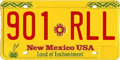 NM license plate 901RLL