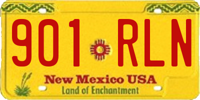 NM license plate 901RLN