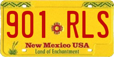 NM license plate 901RLS
