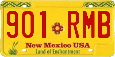 NM license plate 901RMB