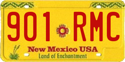 NM license plate 901RMC
