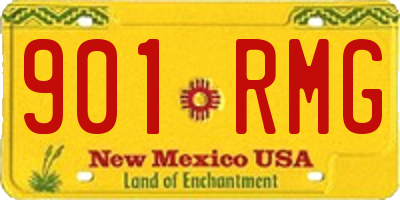 NM license plate 901RMG
