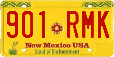 NM license plate 901RMK