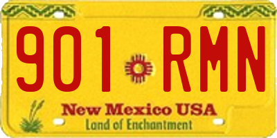 NM license plate 901RMN
