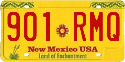 NM license plate 901RMQ