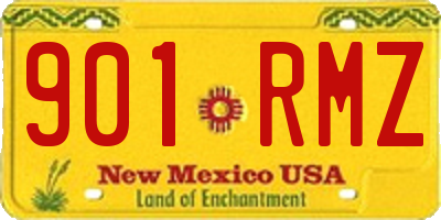 NM license plate 901RMZ