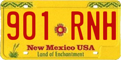 NM license plate 901RNH